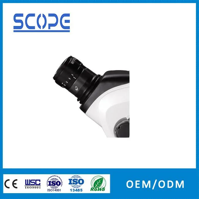 binocular zoom stereo microscope with wide field 10x eyepiece