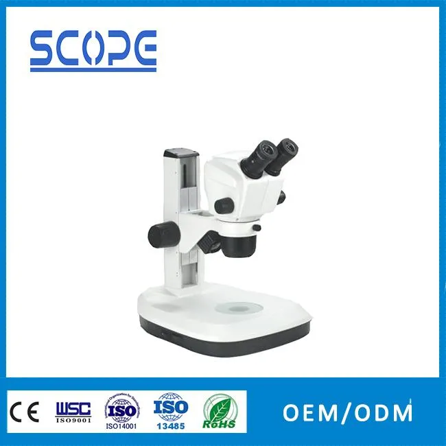 SZ650B2L binocular stereo zoom microscope with up-down light source