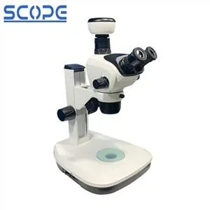 Microsgop Stereo Trinociwlaidd Gorau Gyda Camera